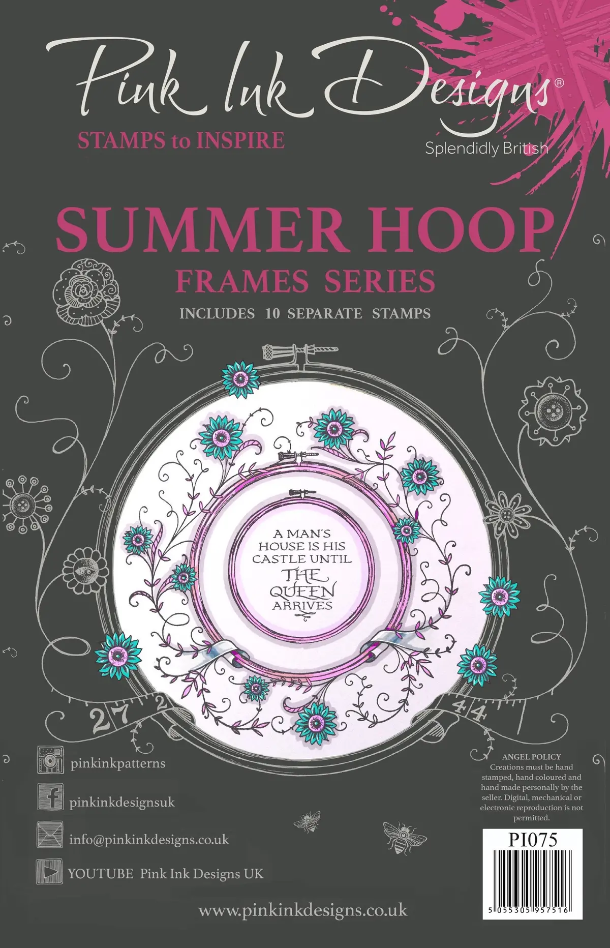 Summer Hoop A5 Clear Stamp Set 1