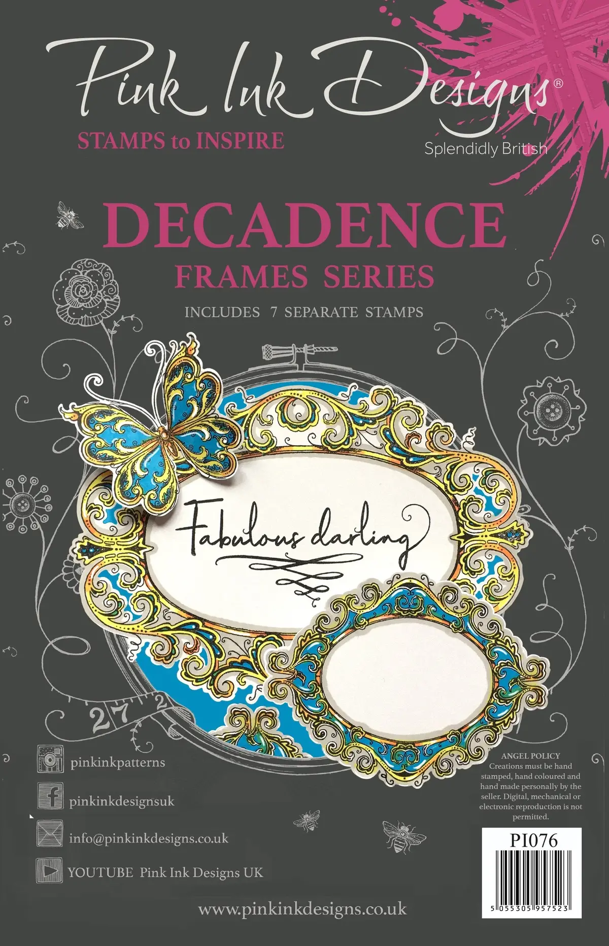 Decadance A5 Clear Stamp Set 1