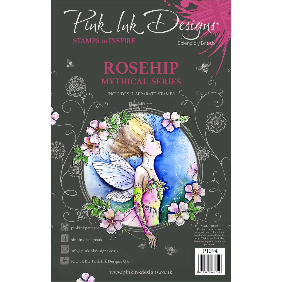 Rosehip A5 Clear Stamp Set 1