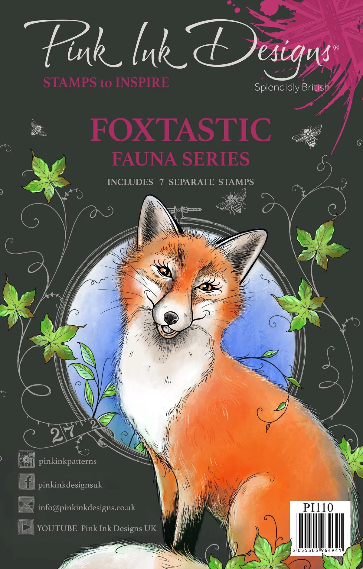 Pink Ink Designs Foxtastic A5 Clear Stamp 1