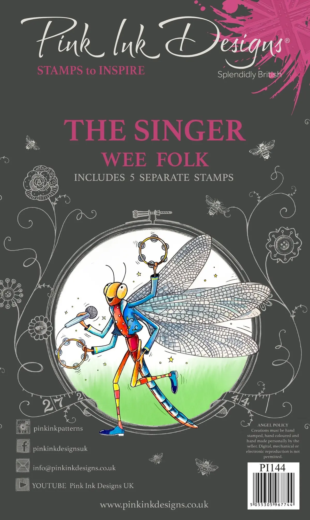 Pink Ink Designs The Singer A6 Clear Stamp Set 1