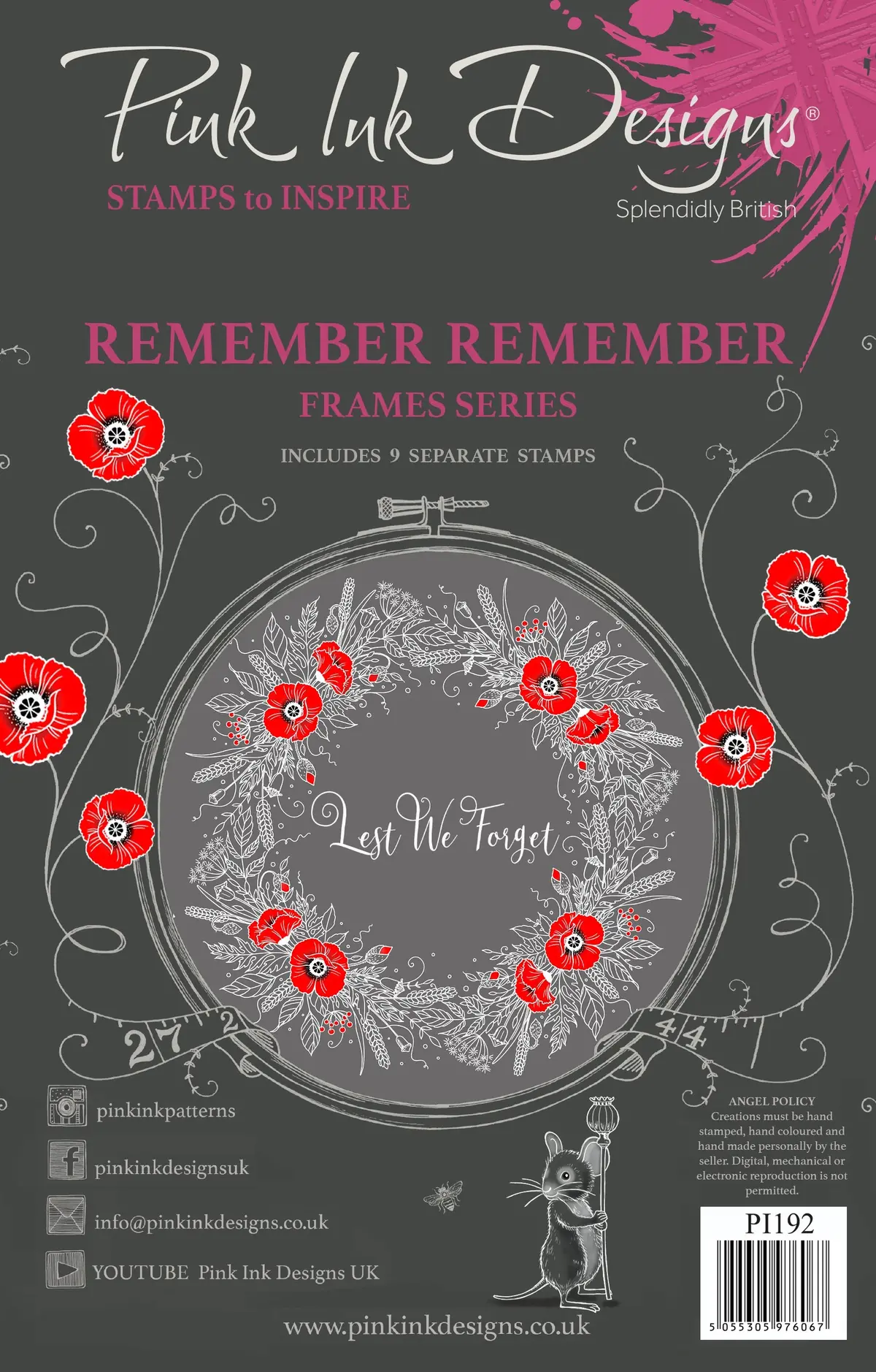 Pink Ink Designs Remember Remember 6 In X 8 In Clear Stamp Set 1