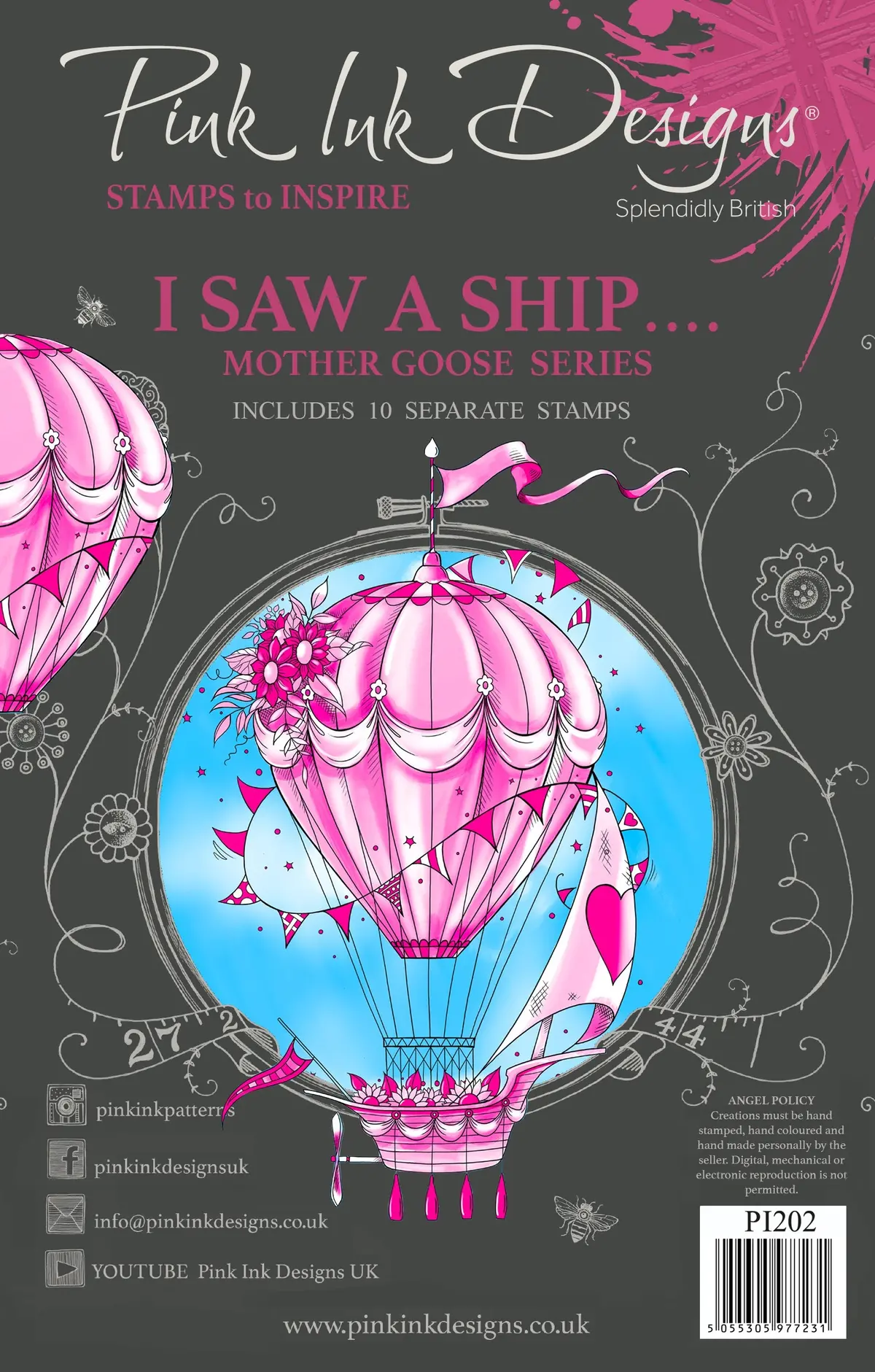 Pink Ink Designs I Saw A Ship... 6 In X 8 In Clear Stamp Set 1