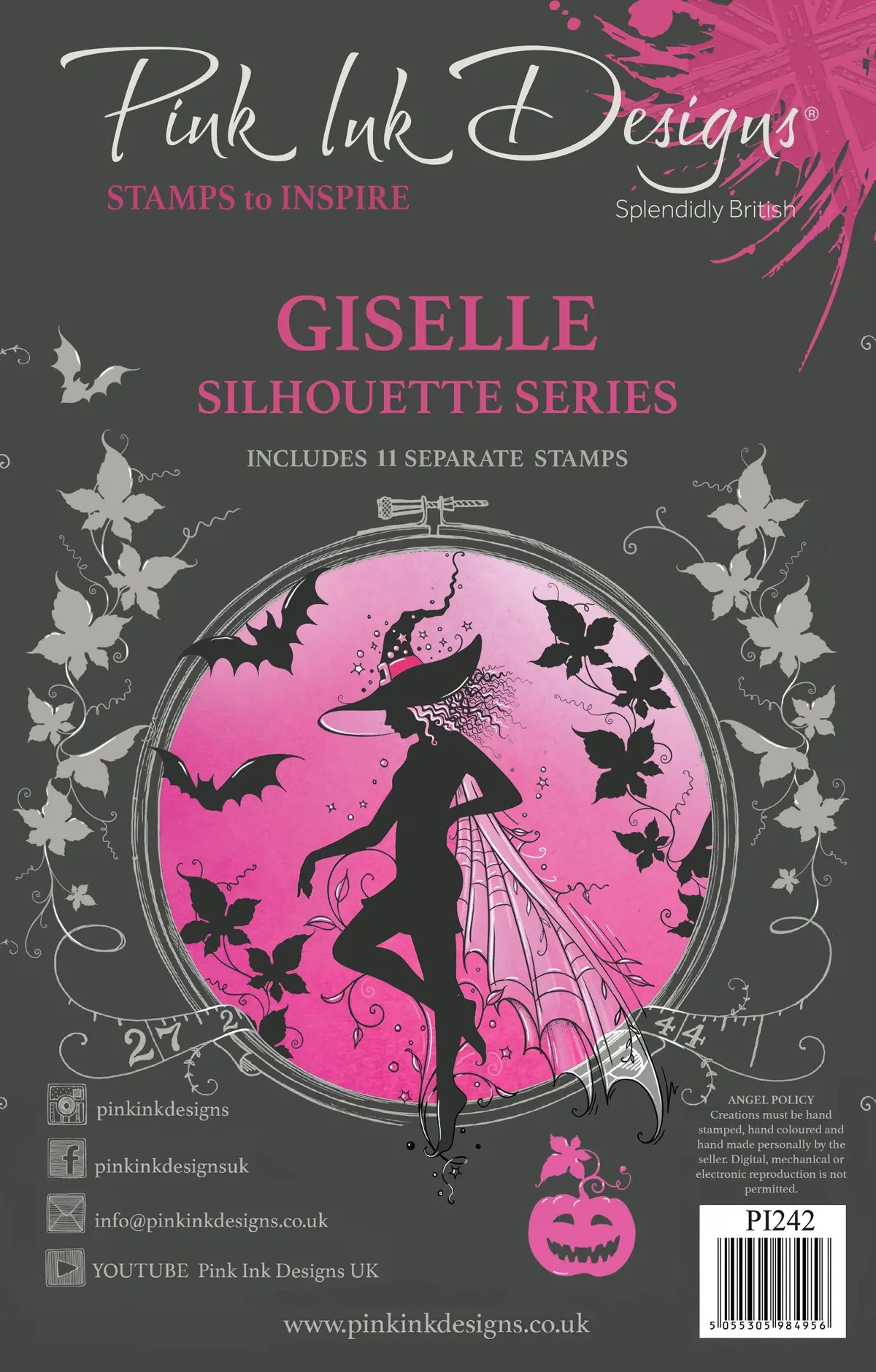 Pink Ink Designs Giselle 6 In X 8 In Clear Stamp Set 1