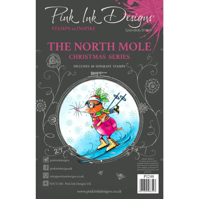 Pink Ink Designs The North Mole 6 In X 8 In Clear Stamp Set 1