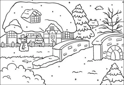 Embossing Folders - Snowy House 1