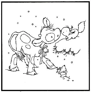 Picture Embossing Folder Koetie: Squirrel 1