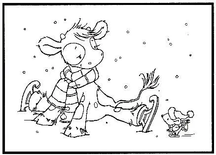 Picture Embossing Folder Koetie: Skating 1