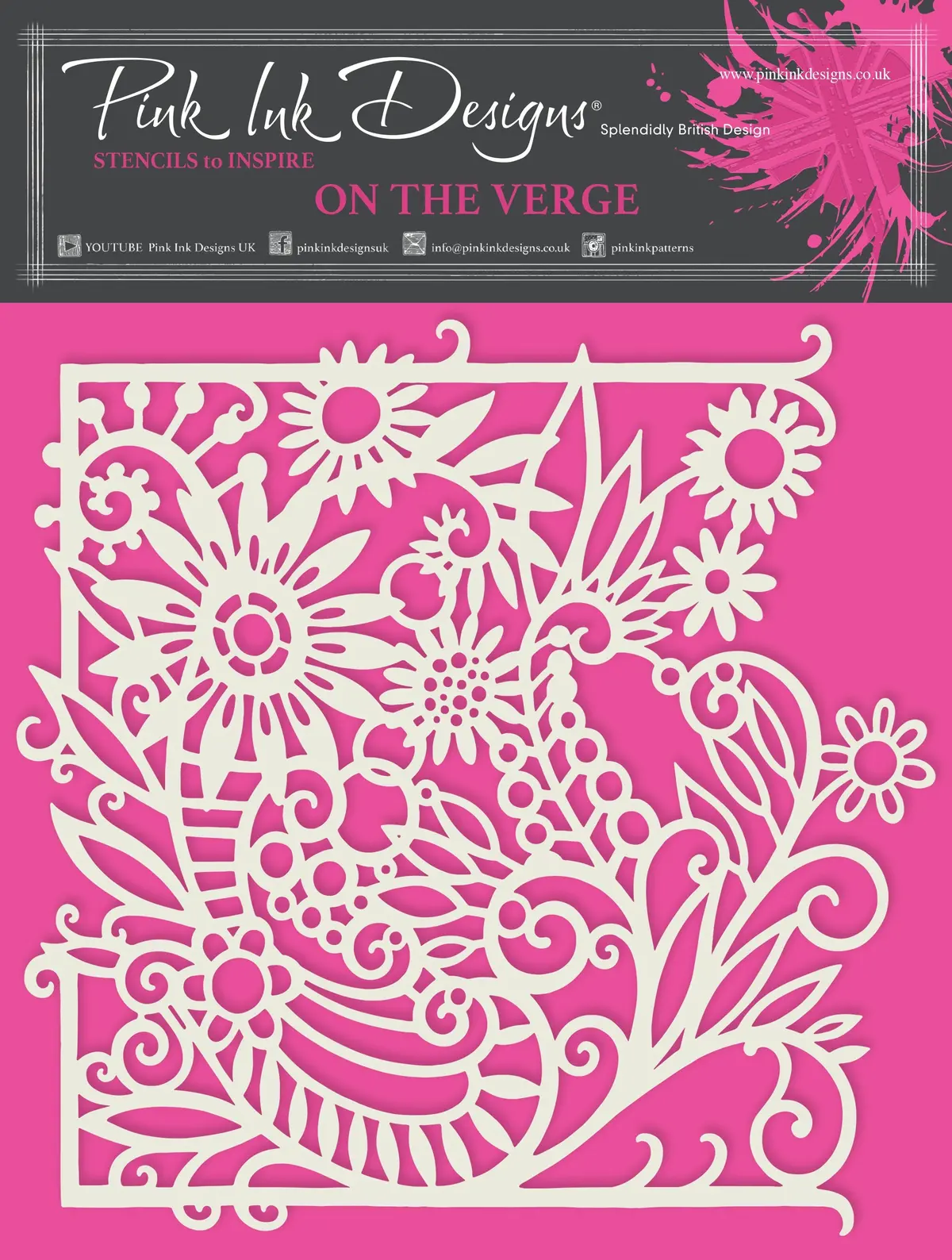 Pink Ink Designs On The Verge 7 In X 7 In Stencil 1