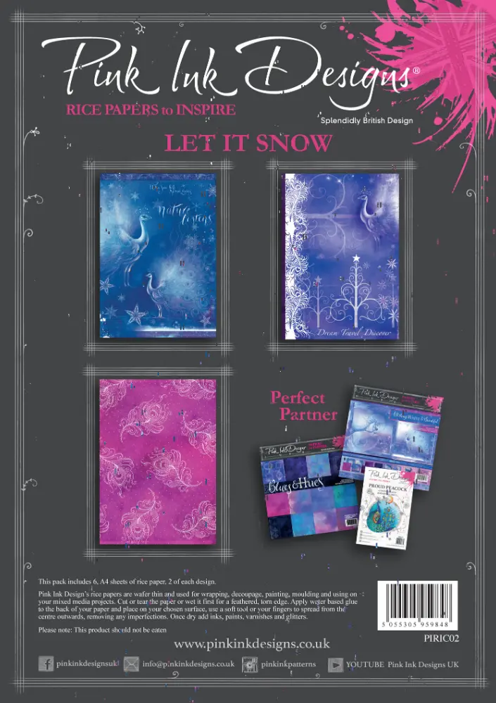 Let It Snow A4 Rice Paper 1