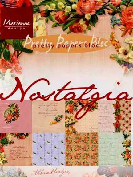 Marianne Design A5 Pretty Paper Bloc Nostalgia 1