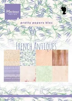 A5 Pretty Paper Bloc French Antiques 1