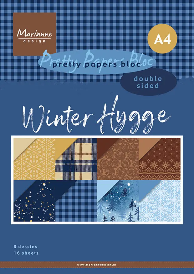 Marianne Design A4 Paper Pad - Winter Hygge 1