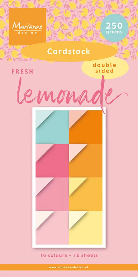 Marianne Design 6X12 Cardstock - Fresh Lemonade 1