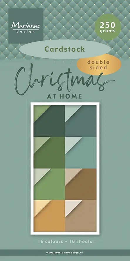 Marianne Design 6X12 Cardstock - Christmas At Home 1