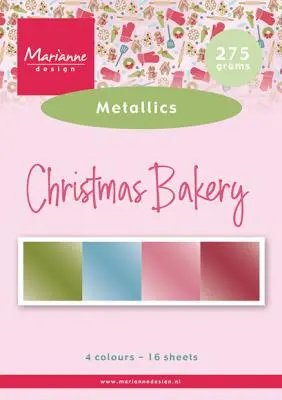 Marianne Design A5 Metallics - Christmas Bakery By Marleen 1
