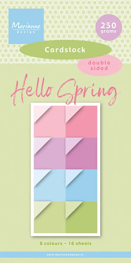 Marianne Design 6X12 Cardstock - Hello Spring 1