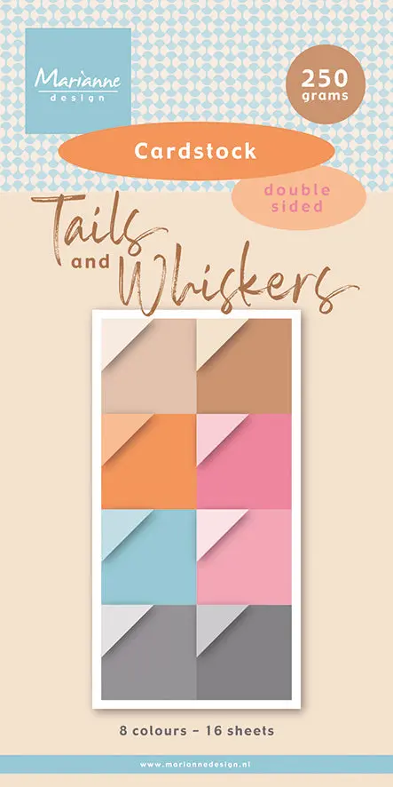Marianne Design 6X12 Cardstock - Tails & Whiskers 1