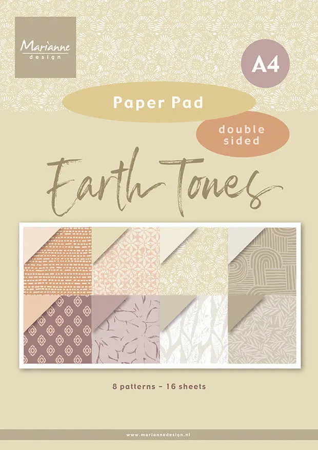 Marianne Design A4 Paper Pad - Earth Tones 1