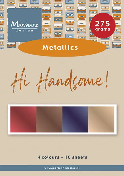 Marianne Design A5 Metallics - Hi Handsome! 1