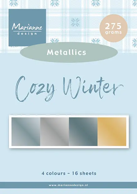 Marianne Design Cozy Winter - Paper Pad - Metallics 1
