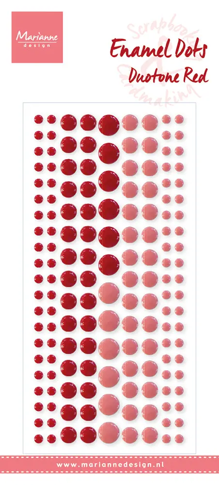 Marianne Design Enamel Dots - Duotone Red 1