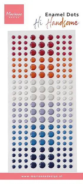 Marianne Design Enamel Dots - Hi Handsome! 1
