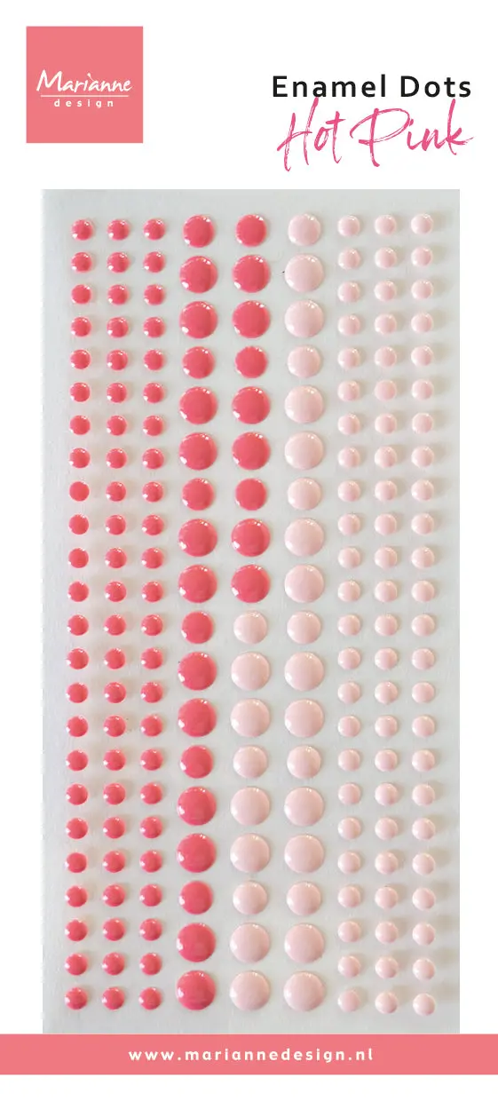 Marianne Design Enamel Dots - Duotone Hot Pink 1
