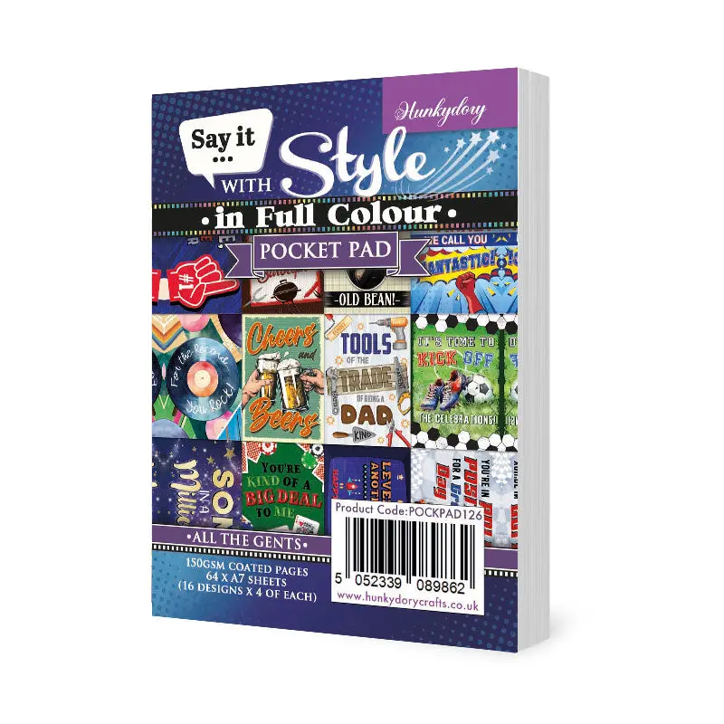 Say It With Style Pocket Pads - All The Gents 1