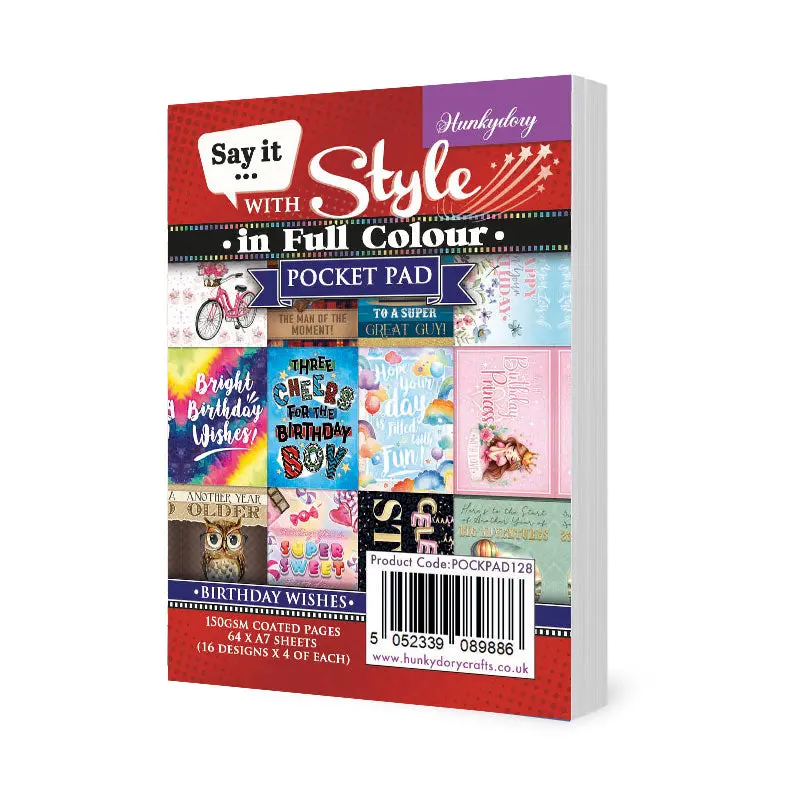 Say It With Style Pocket Pads - Birthday Wishes 1