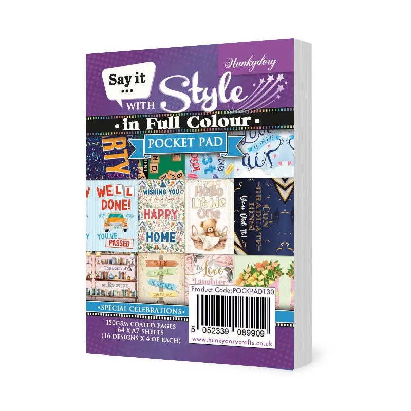 Say It With Style Pocket Pads - Special Celebrations 1