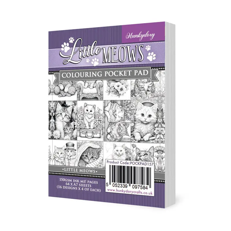 Colouring Pocket Pads - Little Meows 1