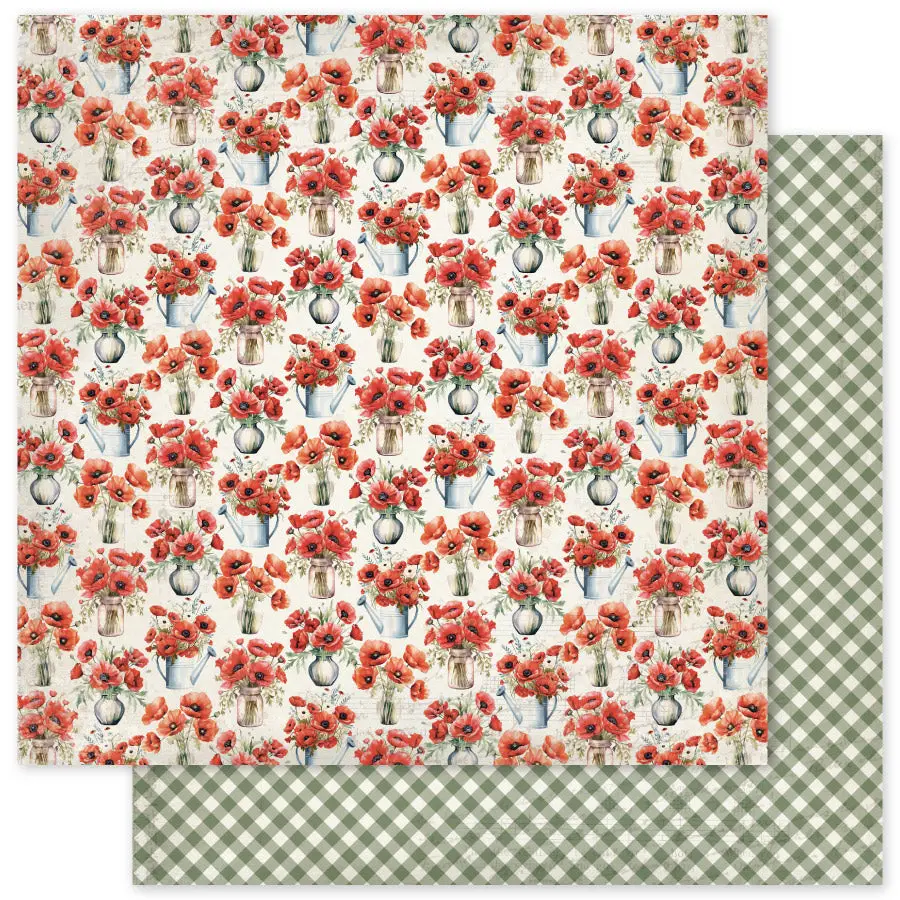 Poppy Garden Basics B 12 X 12 Paper (12 Pc Bulk Pack) 34650 1