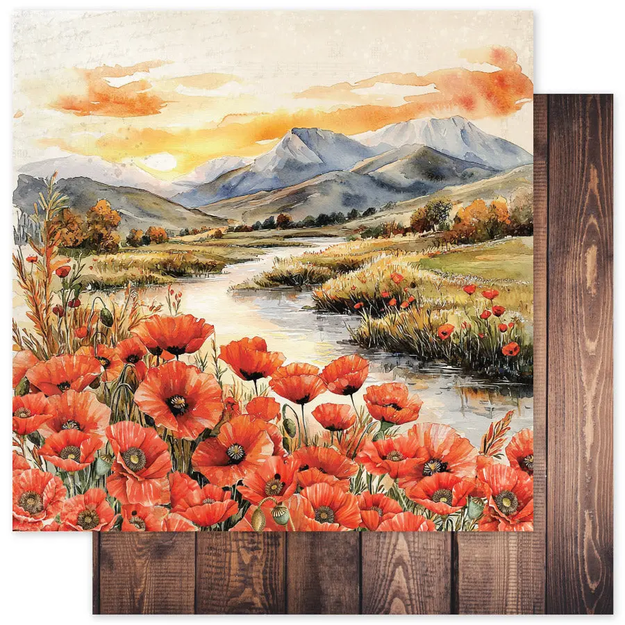Poppy Garden Basics E 12 X 12 Paper (12 Pc Bulk Pack) 34659 1