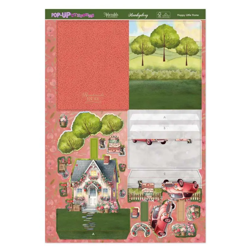 Pop-Up Stepper Cards - Happy Little Home 1