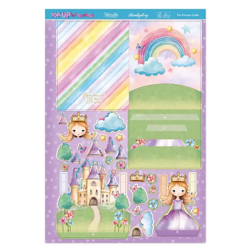 Pop-Up Stepper Cards - The Princess Castle 1