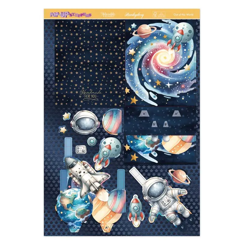 Pop-Up Stepper Cards - Out Of This World! 1