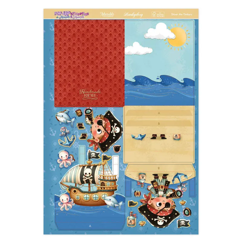 Pop-Up Stepper Card - Shiver Me Timbers 1