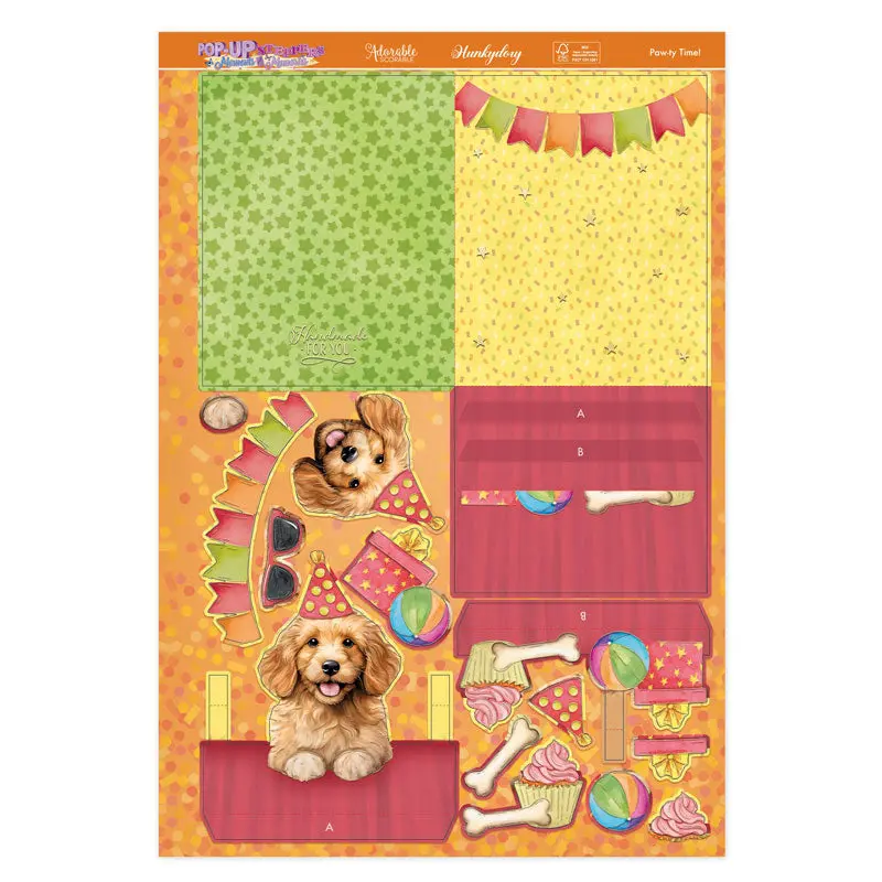 Pop-Up Stepper Card - Pawtry Time! 1