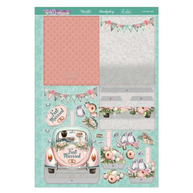 Pop-Up Stepper Card - Just Married 1