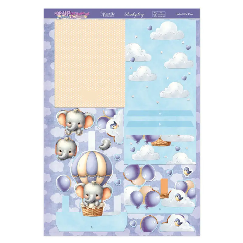 Pop-Up Stepper Card - Hello Little One 1