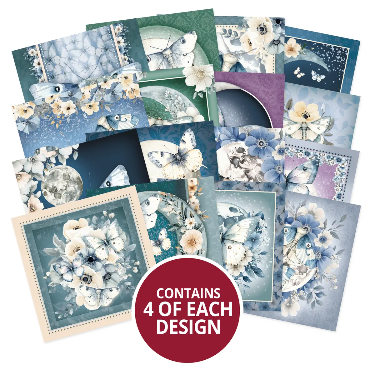 Fluttering Moonlight Square Pocket Pad 2