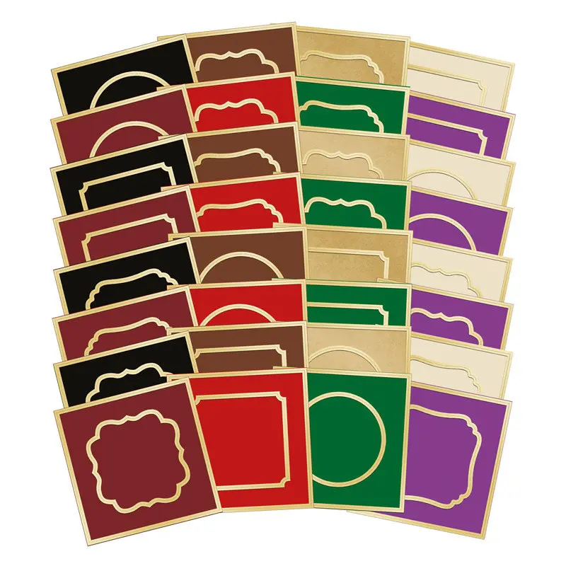 Festive Square Pocket Pad Apertures - Rich Gold 1
