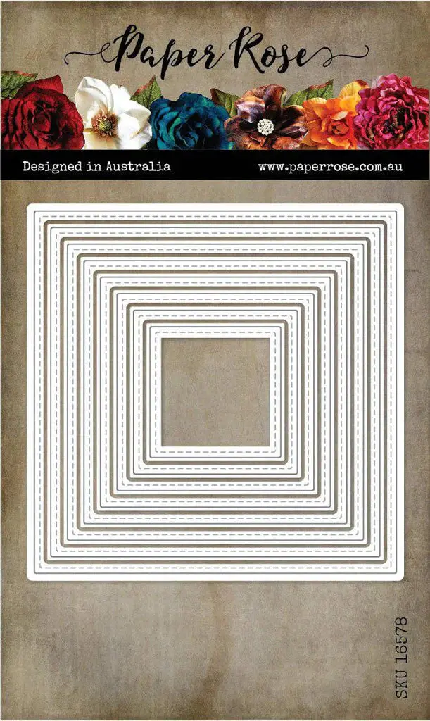 Stitched Squares Metal Cutting Die 16578 1