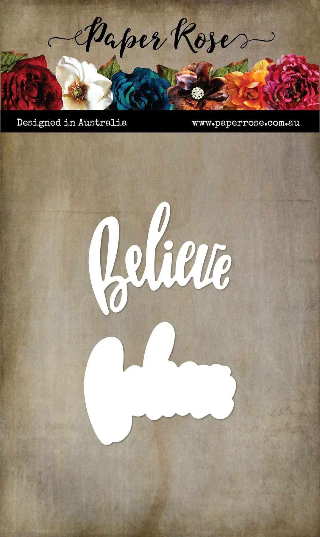 Believe Layered Script Metal Cutting Die 30216 1