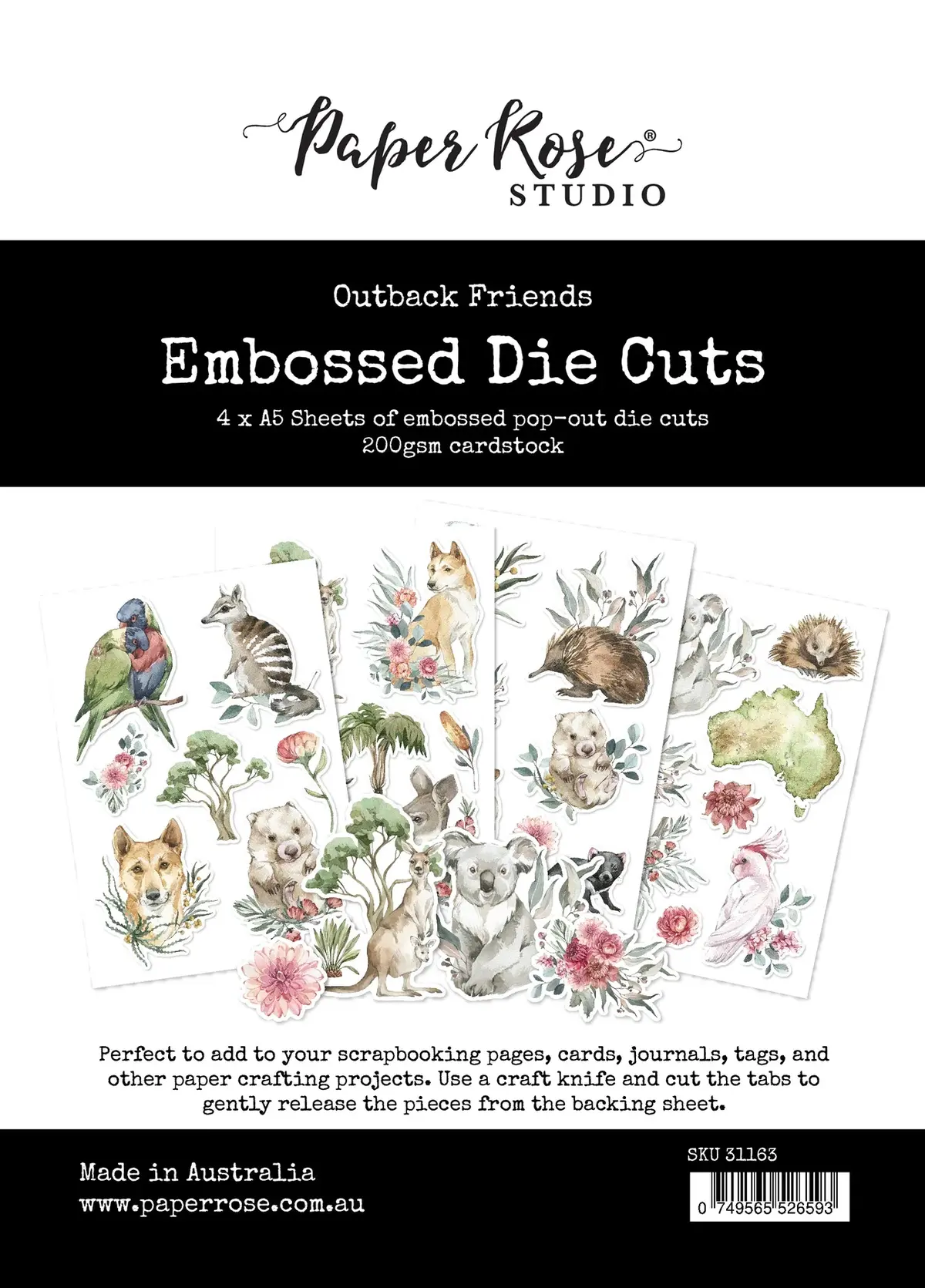 Outback Friends Embossed Die Cuts 31163 1