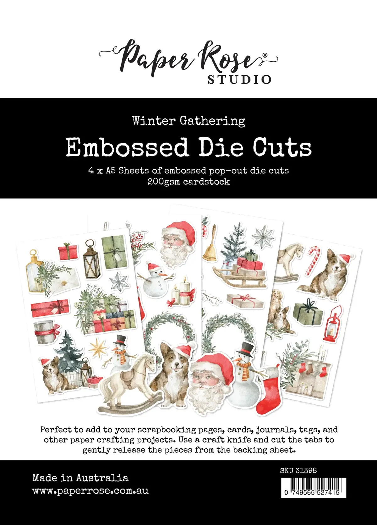 Winter Gathering Embossed Die Cuts 31398 1