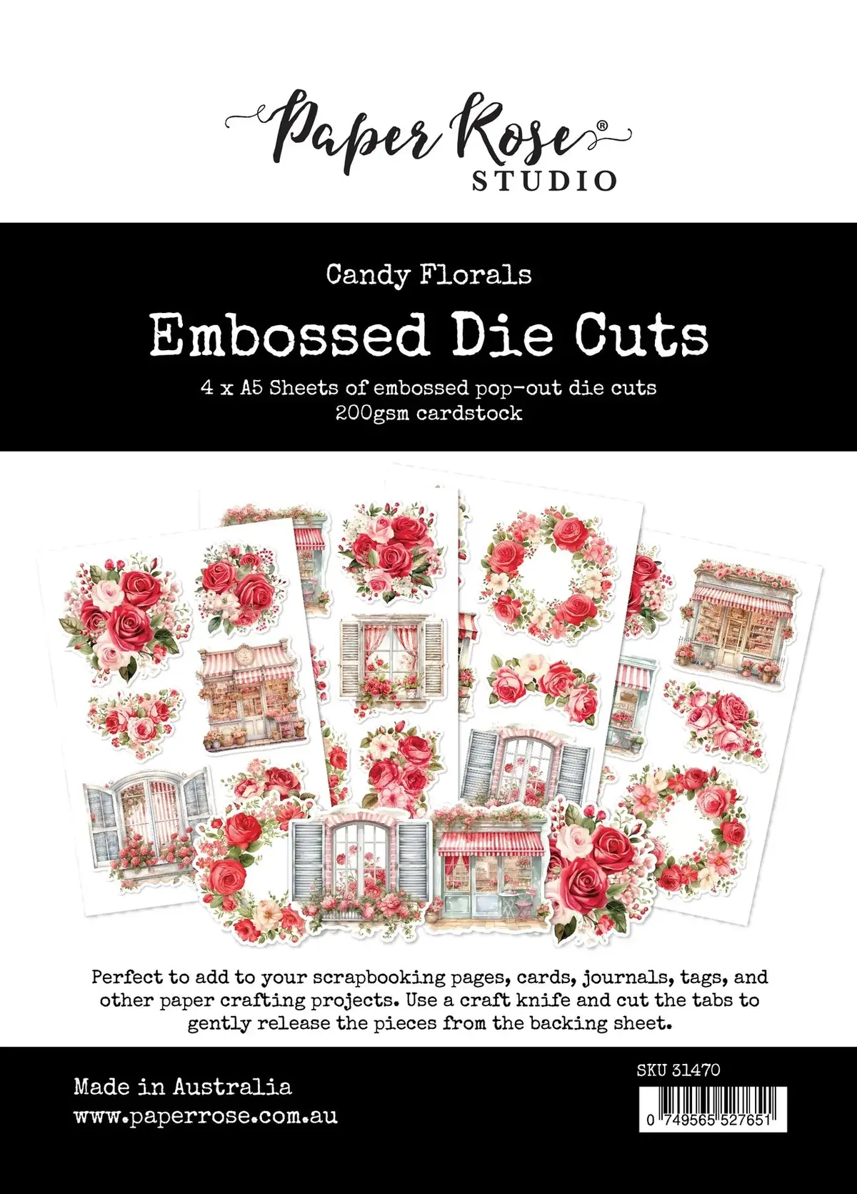 Candy Florals Embossed Die Cuts 31470 1
