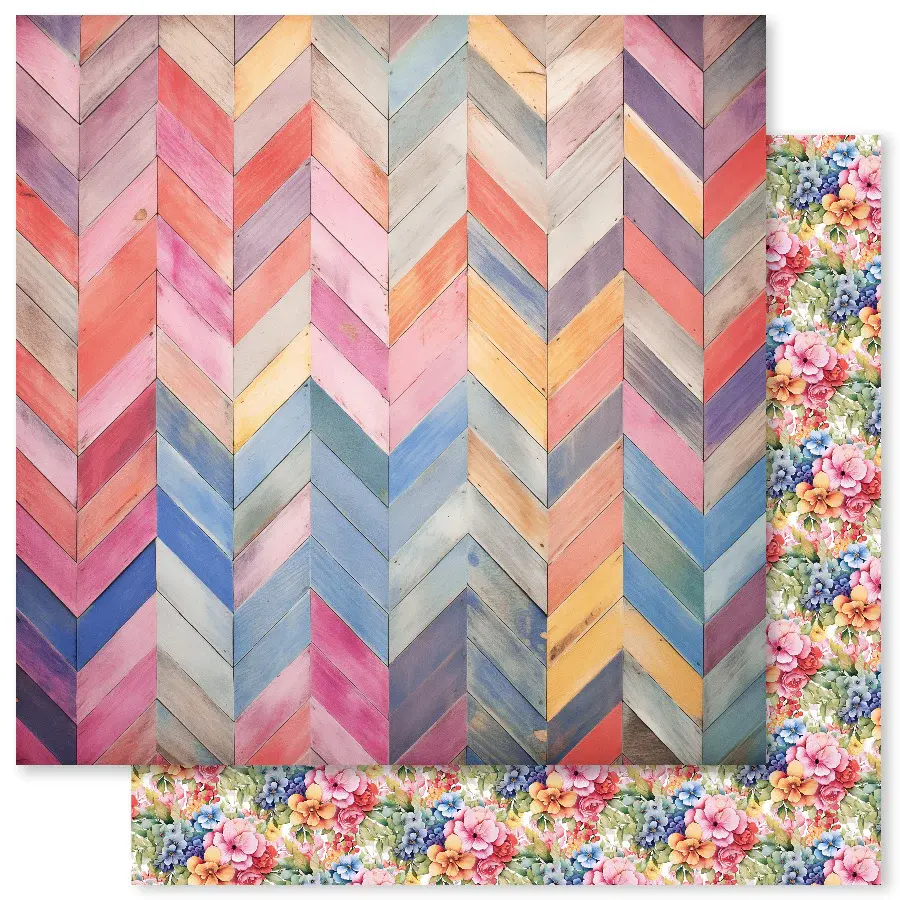 Rainbow Garden D 12X12 Paper (12Pc Bulk Pack) 31494 1