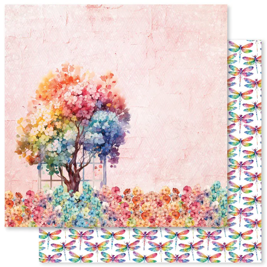 Rainbow Garden F 12X12 Paper (12Pc Bulk Pack) 31500 1